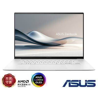 ASUS UM5606WA 16吋3K筆電 (AMD Ryzen AI 9 HX 370/32GB/1TB SSD/暖煦白/Zenbook S 161