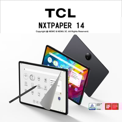 2024 護眼未來紙 TCL NXTPAPER 14 (8G/256G)14.3吋 2.4K WiFi 平板電腦(附保護套/平板立架)1