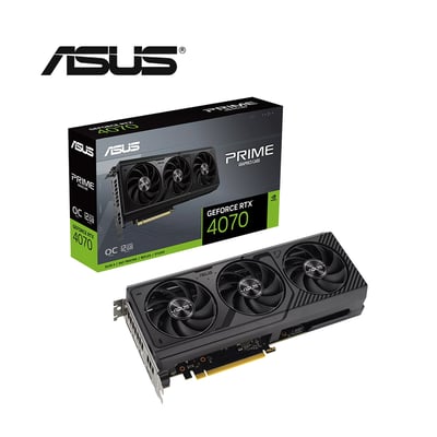 華碩 PRIME-RTX4070-O12G 顯示卡+保銳 銅競魔 850W 銅牌 黑 電源供應器 (V+P組合包)1