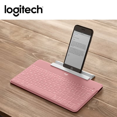 羅技 Keys-To-Go iPad 藍芽鍵盤-粉3