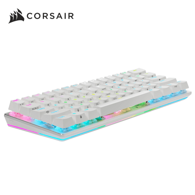 CORSAIR 海盜船K70 PRO MINI RGB無線機械式熱插拔鍵盤-紅軸(英文)-白1