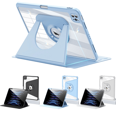 磁吸支架二合一 可旋轉分拆保護殼 APPLE iPad AIR4 AIR5 10.9吋 皮套 筆槽收納 保護套1