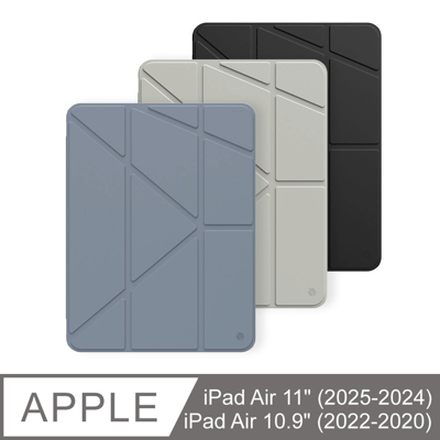 iPad Air 11'' (2025, 2024) / Air 10.9'' (2022, 2020) Youth相機快取透明防摔殼(含筆槽)1