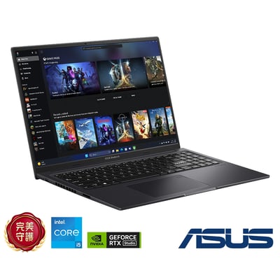 ASUS K3605ZF 16吋筆電 (i5-12500H/RTX2050 4G/8GB/512G/搖滾黑/Vivobook 16X2