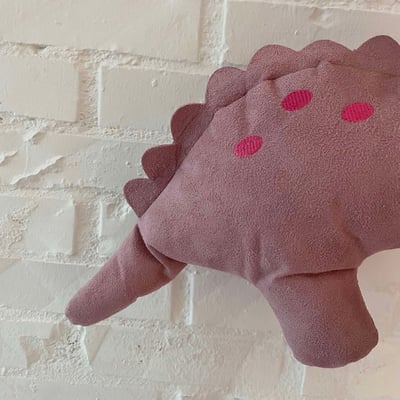 Pally Paws 粉紅麂皮大恐龍玩具6