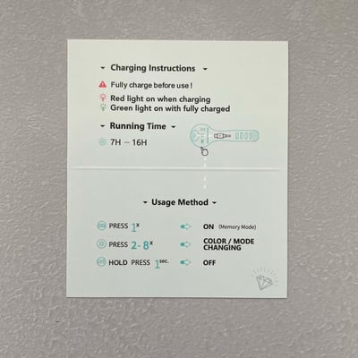 夜間LED安全燈三顆裝（防水防塵、8色亮光、Type-C充電、多用途）10