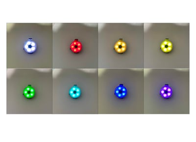 （大顆）LED夜間安全燈三顆裝（IPX7防水防塵、八種光色、Type-C充電、多用途）3