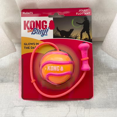KONG Bunji High Viz Ball 螢光甩繩球（彈性繩、拾回、拋接、浮水）4