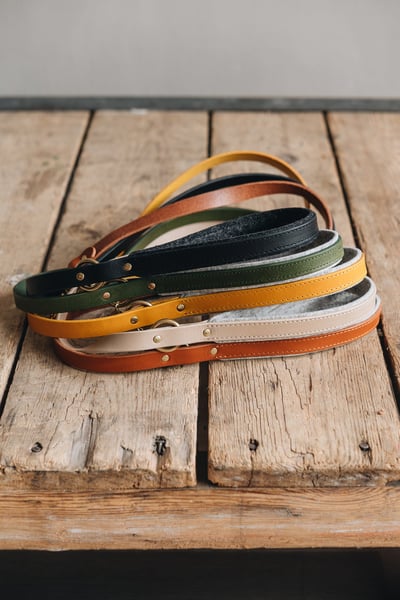 Band & Roll Hitch Air 標準真皮短牽（義大利牛皮、德國製）2