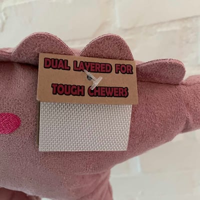 Pally Paws 粉紅麂皮大恐龍玩具7