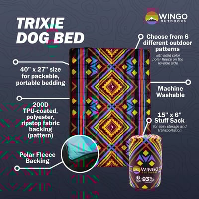 Wingo Outdoors Trixie Dog Pack Bed 犬用旅行墊11