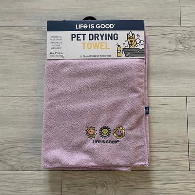 Life is Good Pet Drying Towel 超細纖維快乾毛巾3