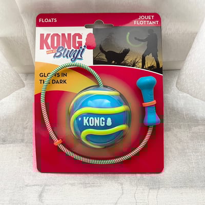 KONG Bunji High Viz Ball 螢光甩繩球（彈性繩、拾回、拋接、浮水）3