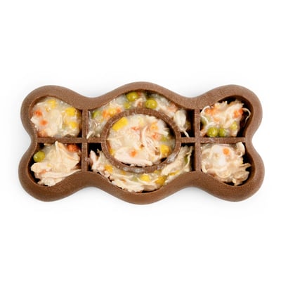 Guru Licky Bone 波浪骨餐盤（舔食、慢食、冷凍、耐咬、培根香）3