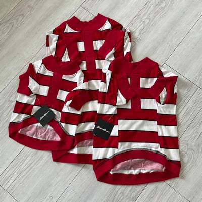 Eddie Bauer Pet Pajamas 純棉條紋踢3