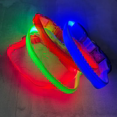 LED發光項圈（夜間警示、三段亮光、防潑水、USB充電）18