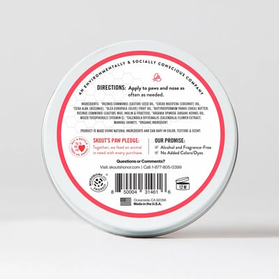 Skout's Honor Prebiotic Pet Balm 益生元修護霜（腳掌、鼻子、手肘、皺摺）2