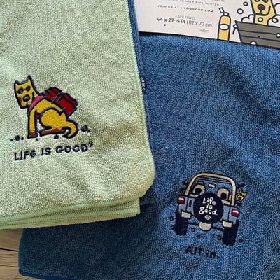 Life is Good Pet Drying Towel 超細纖維快乾毛巾1