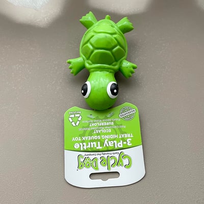 Cycle Dog Ecolast Rubber Toy 多元互動烏龜玩具（藏食、浮水、Ecolast環保材質）4