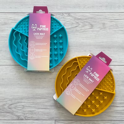 Pink Papyrus Lick Mat 慢食舔食盤8