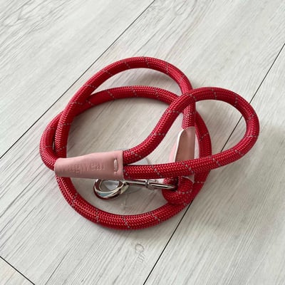 Wagwear Color-Block Rope Leash 撞色反光圓牽繩（真皮護套）7