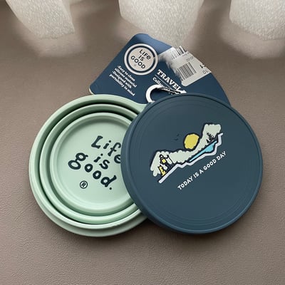 Life Is Good 加蓋折疊外出碗（人用犬用皆可）4