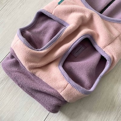 Gooby 雙層雙色拉鍊刷毛背心5