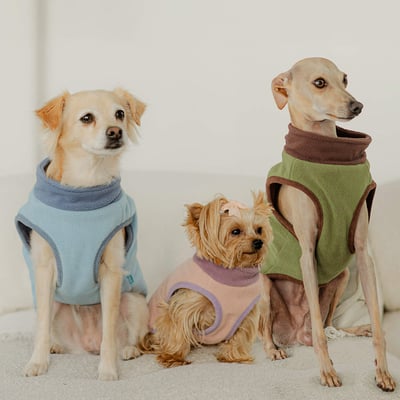 Gooby 雙層雙色拉鍊刷毛背心9