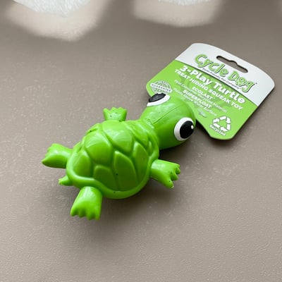 Cycle Dog Ecolast Rubber Toy 多元互動烏龜玩具（藏食、浮水、Ecolast環保材質）3
