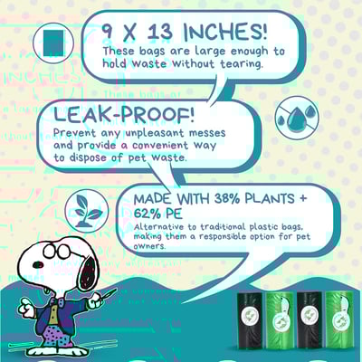 The Original Poop Bags 史努比便便袋（無香24卷）3