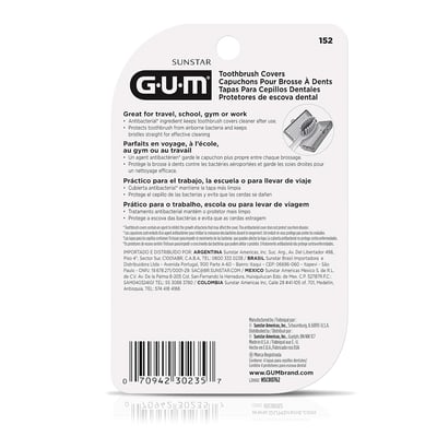 GUM 牙刷保護蓋（防塵、防菌、防水、透氣、居家、旅行）4