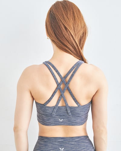 美麗飛棉感渲染X-DYED美背細帶交叉BRA( X-DYED幻紫) / (X-DYED幻黑)4