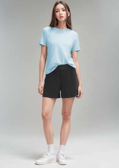 品牌嚴選-純色柔軟圓領LOVE短袖7