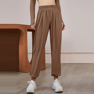 品牌嚴選-寬鬆休閒彈性束腳褲11