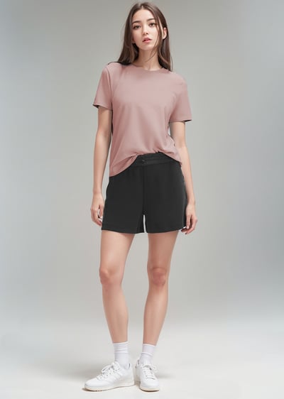 品牌嚴選-純色柔軟圓領LOVE短袖5