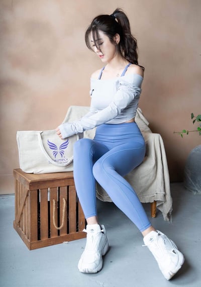 美麗飛長袖美背短版上衣-海鷗灰 (SUGAGULL GREY)4