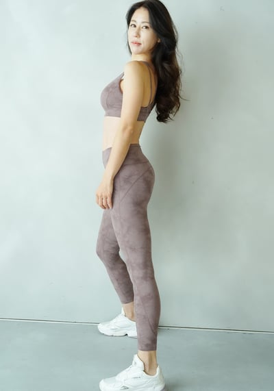 美麗飛棉感渲染細帶美背BRA - (奶茶色) / (天空白)9