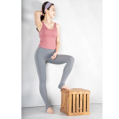 美麗飛全長翹臀褲-迷霧灰2