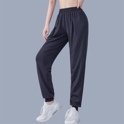 品牌嚴選-寬鬆休閒彈性束腳褲5