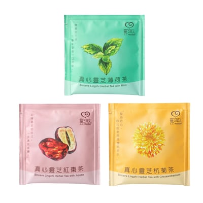 真心靈芝花草茶 ( 綜合風味) (10入經濟包 ) Sincere Lingzhi Herbal Tea2