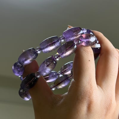 紫黃晶桶珠5