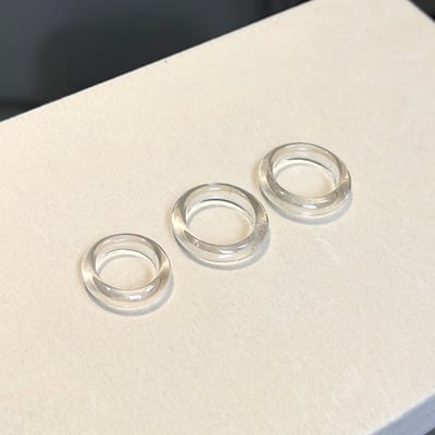 白水晶戒圈14、172