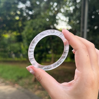 透體粉晶細圓條526