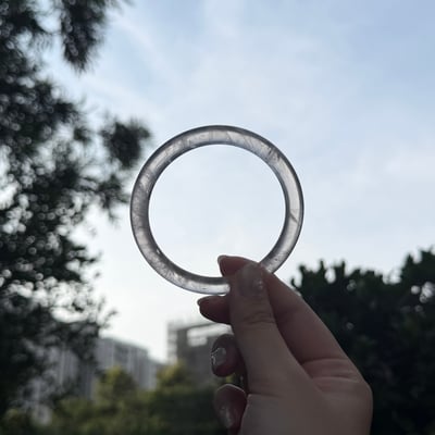 透體粉晶細圓條617