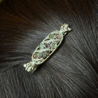 水晶鑲嵌髮夾 鴨嘴夾7