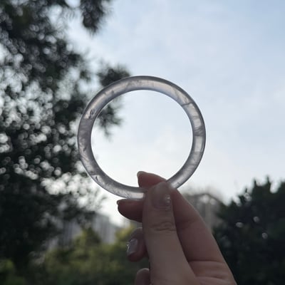 透體粉晶細圓條604