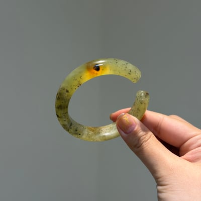 岫玉貓爪鐲543