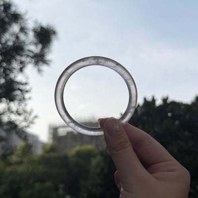 透體粉晶細圓條573