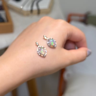 彩歐泊鑲嵌吊墜4