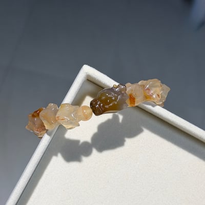 玉髓龍骨 全雕刻手串7